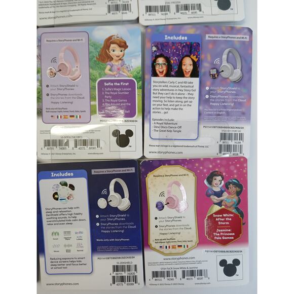 StoryPhones 9 PACK NEW Story Shields Disc Disney Headphones Storytelling SEALED - Picture 10 of 10